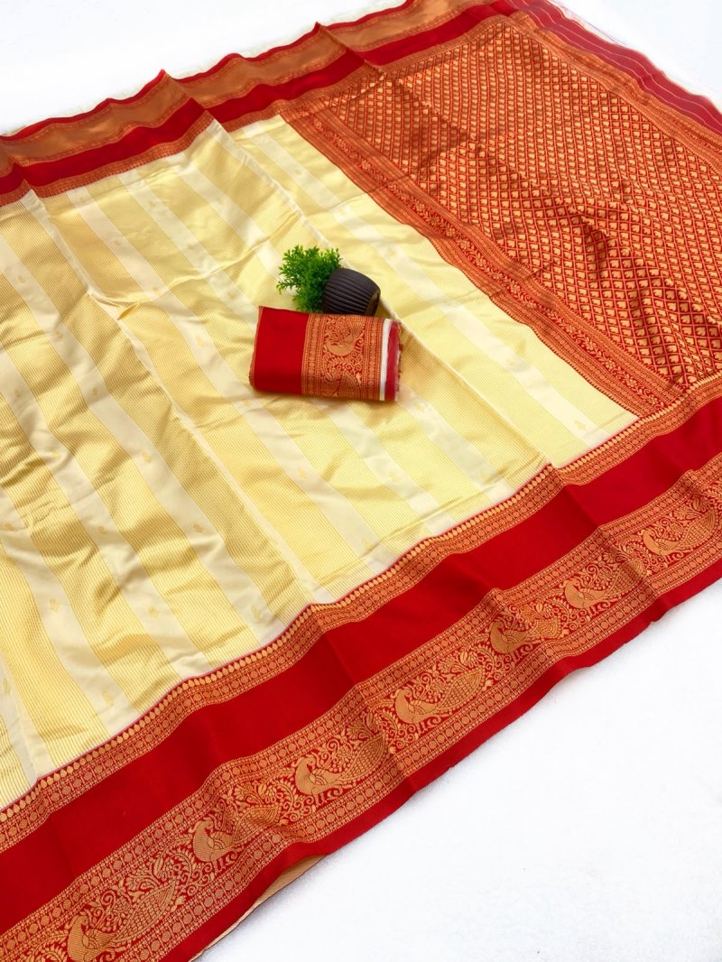 Sneha Vol 1 By Aab Art Silk Jacquard Border Saree 